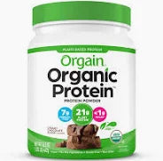 ORGAIN: Protein Powder Chocolate Fudge, 1.02 lb